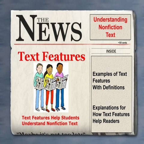 Text features