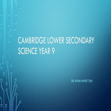 Lower secondary Science Year 9 - Photosynthesis.pptx