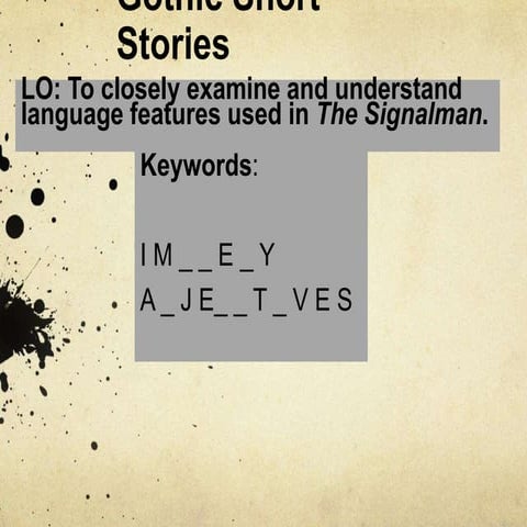 Yr 9   lesson 3 - features