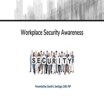 Workplace Security Awareness-Part 1