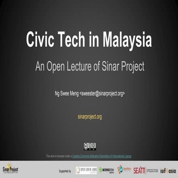 Civic tech in malaysia and beyond