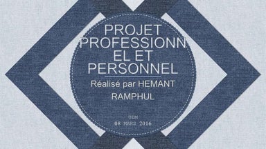 Projet Professionnel et Personnel