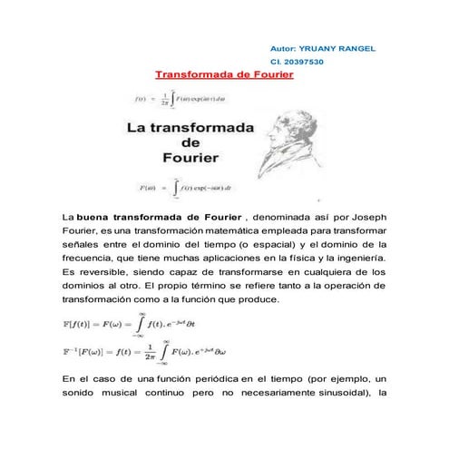 Transformada de Fourier