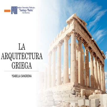 Ysabella Sangrona-La arquitectura griega.pdf