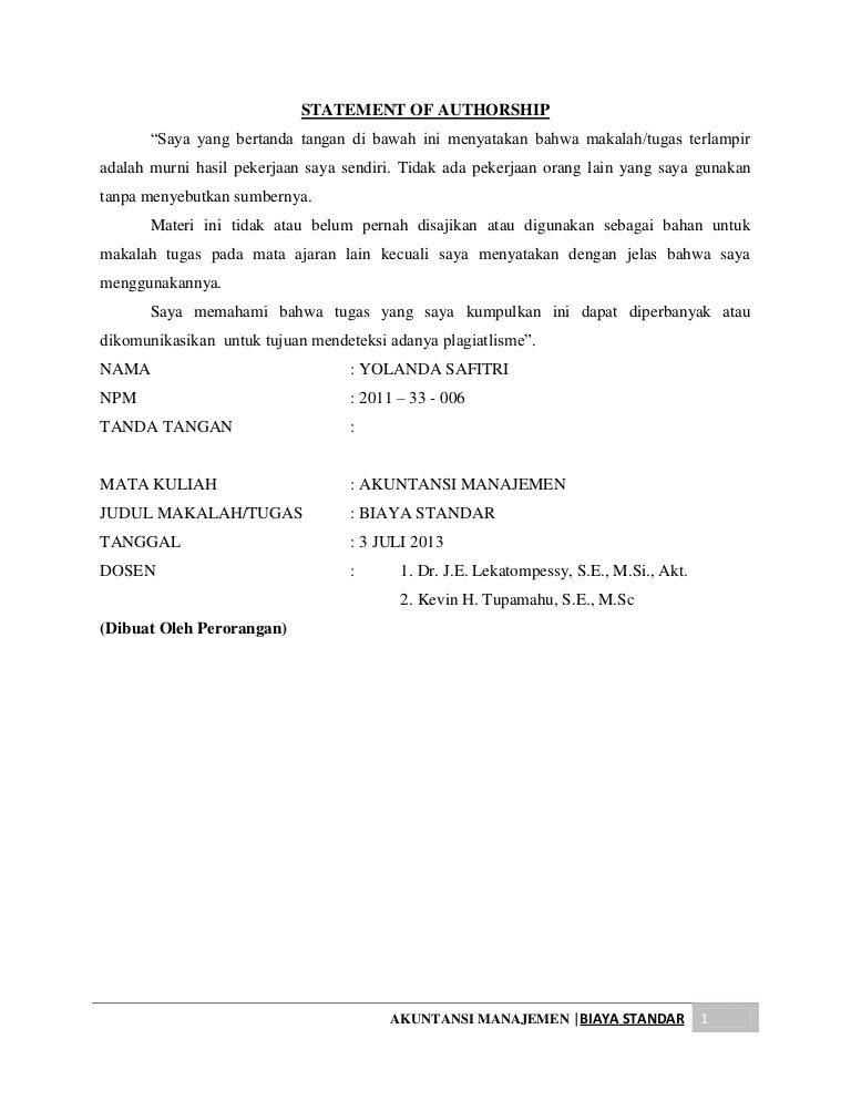 Akuntansi Manajemen