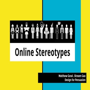 Online stereotype | PPTX