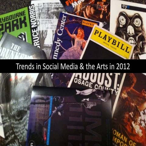 Social Media Trends in the Arts in 2012