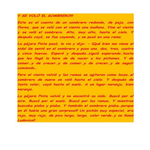 Y se voló el sombrero