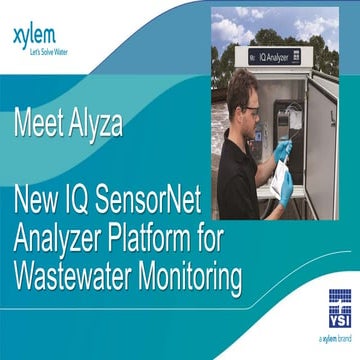 Orthophosphate Analyzer for Wastewater Monitoring | YSI IQ SensorNet Alyza