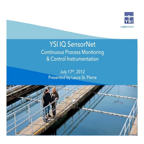 YSI IQ SensorNet Overview Webinar