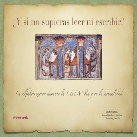 ¿Y si no supiera leer ni escribir?