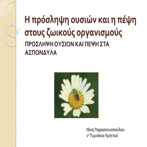 ΠΕΨΗ - ΑΣΠΟΝΔYΛΑ