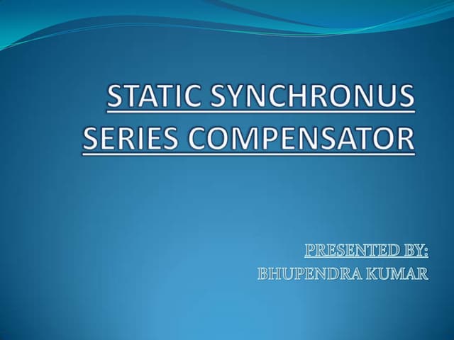 static series synchronus compensator
