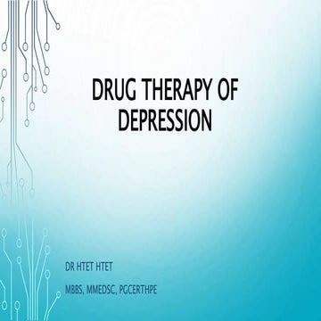 Drug therapy of depression 