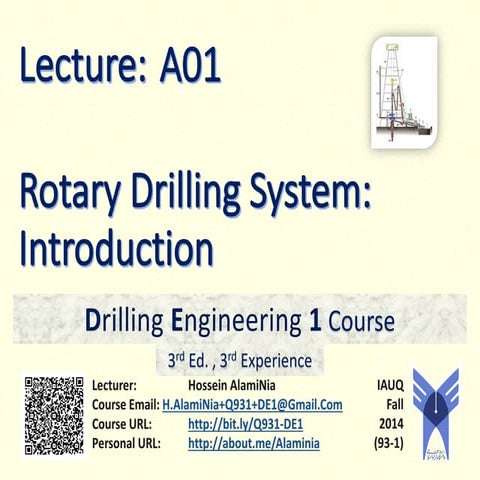 Rotary Drilling System:Introduction