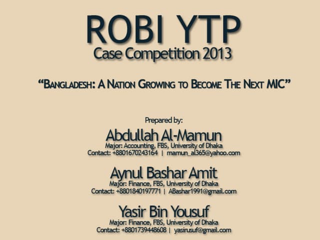 Robi YTP Intra-University Round | Dhaka University