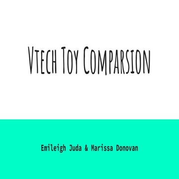 V tech toy comparison