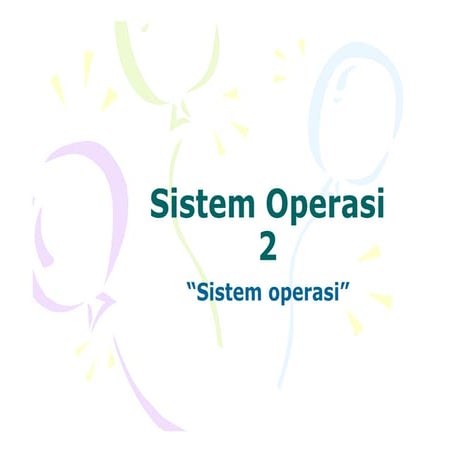 Sistem Operasi | PPT