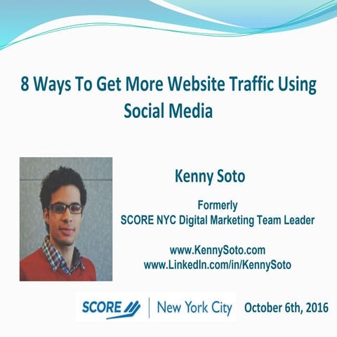 8 ways to get more website traffic using social media 10.06.16
