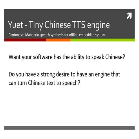 Yuet - Chinese speech synthesis engine