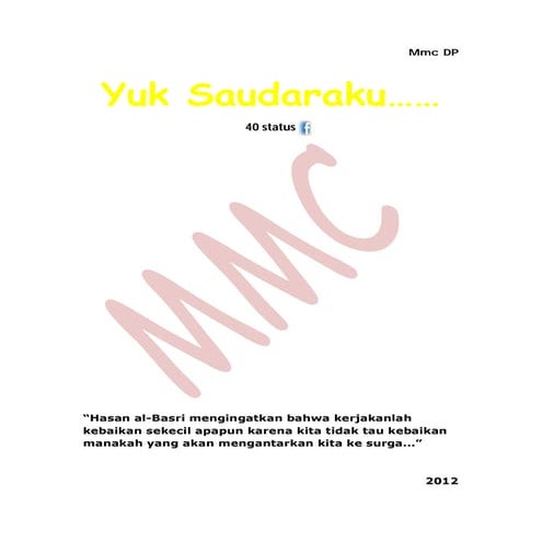 Yuk saudaraku...
