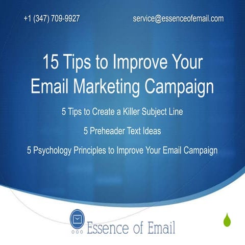 15 Tips to Improve Your Email Marketing Campaign
