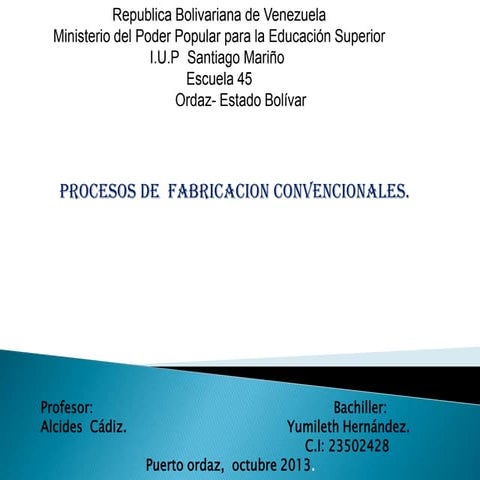 Mapa conceptual procesos de manufacturas