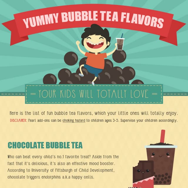 Yummy Bubble Tea Flavors Your Kids Will Totally Love [Infographic] PDF