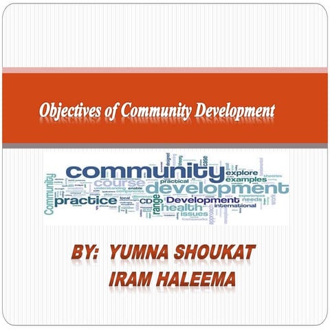 Objectives of Community Development