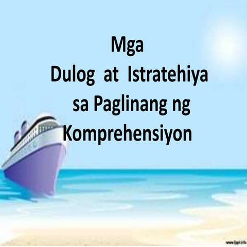 DULOG AT ISTRATEHIYA 