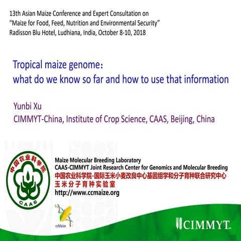 Tropical maize genome: what do we know so far and how to use that information