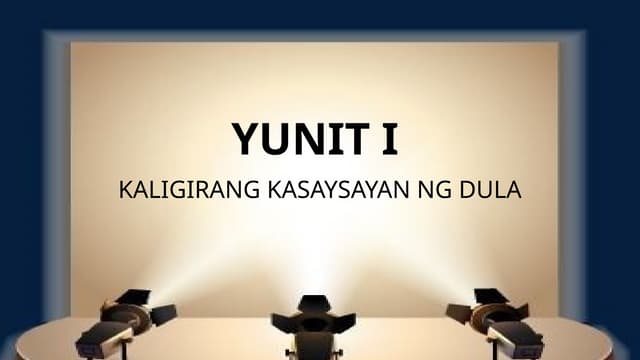 Mga Uri ng Dula | PPTX