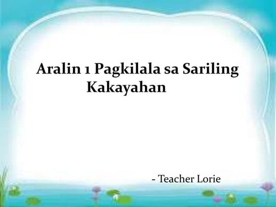Talento at Kakayahan | PPTX