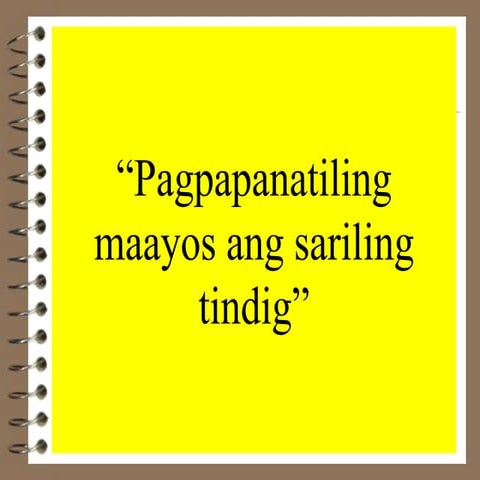 YUNIT 2 ARALIN 8 EPP HOME ECO Pagpapanatiling maayos ang sariling tindig.ppt