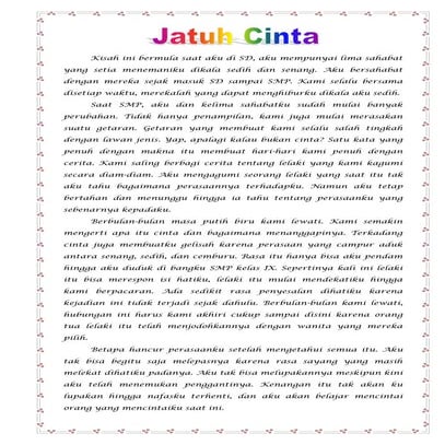 Cerpen Pengalaman Pribadi