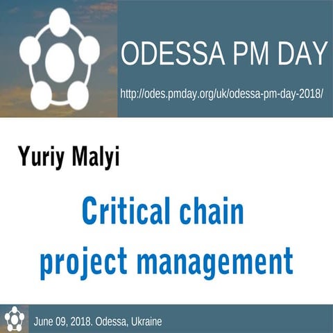 Yuriy malyi Critical chain project management