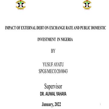 Effect of external debt on economic growth of nigeria | PDF