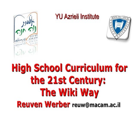 Wiki Way at Neveh Channah