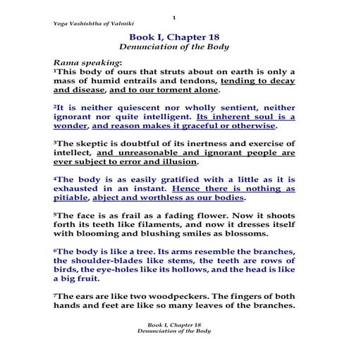 YV BKI CH18 Denunciation of the Body