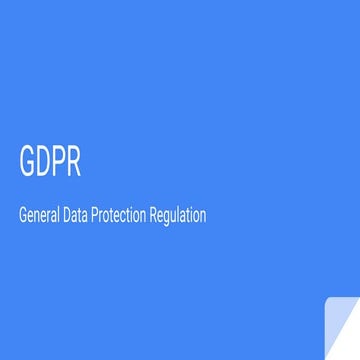 Things to know about GDPR in 2018