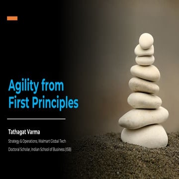 Agility from First Principles | PDF