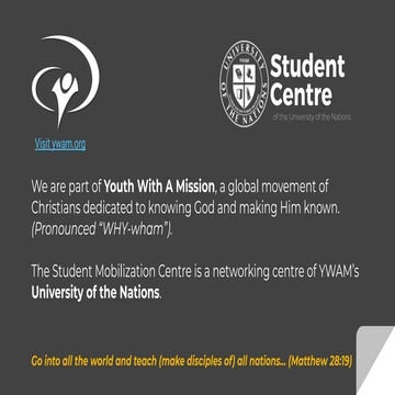 Talking Points for YWAM Together | PDF
