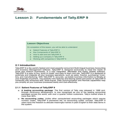 2 fundamentals of tally.erp9