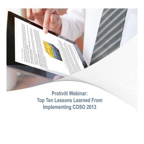 Top 10 lessons learned from COSO 2013 Implementation 