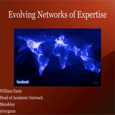 Research Trends 2013: Evolving Networks of Expertise