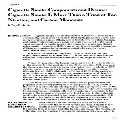 Cigarette Smoke Components & Disease 