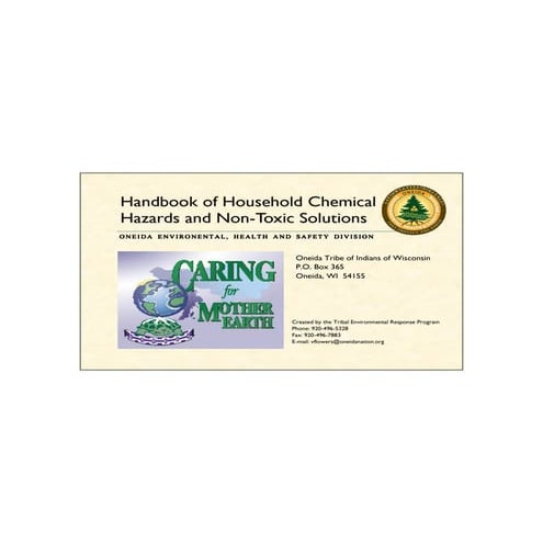 Handbook of Household Chemical Hazards & Non Toxic Solutions - Caring for Mot...