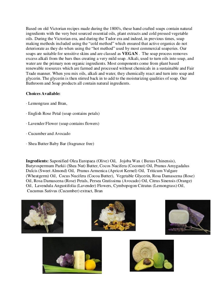 Body Care Soap Ingredient List A Guide for Making your own Soap