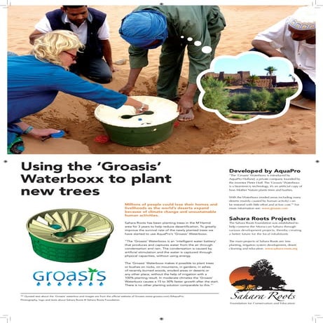 Using the Groasis Waterboxx to Plant New Trees in Desert Regions