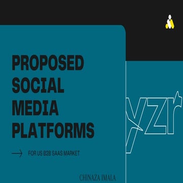 Proposed social media platforms for US B2B SAAS Market